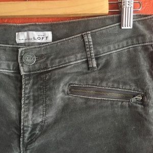 Loft modern skinny ankle corduroy pants